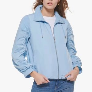 Calvin Klein Women's Zip‎ Front Ruched Anorak Jacket Size Medium